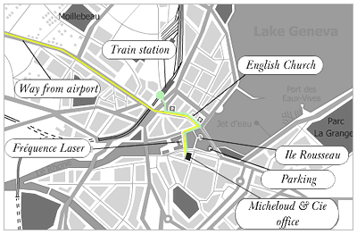 General map of Geneva